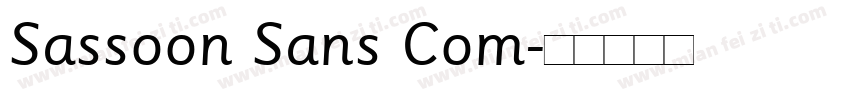Sassoon Sans Com字体转换